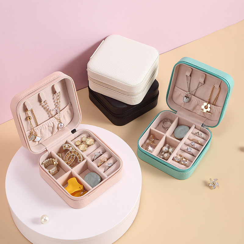 Portable Jewelry Box Ins Ring Box Earrings Necklace Ear Stud Ornament Storage Box Jewelry Box Shein Amazon