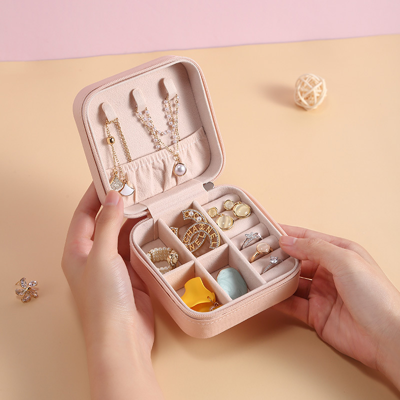 Portable Jewelry Box Ins Ring Box Earrings Necklace Ear Stud Ornament Storage Box Jewelry Box Shein Amazon