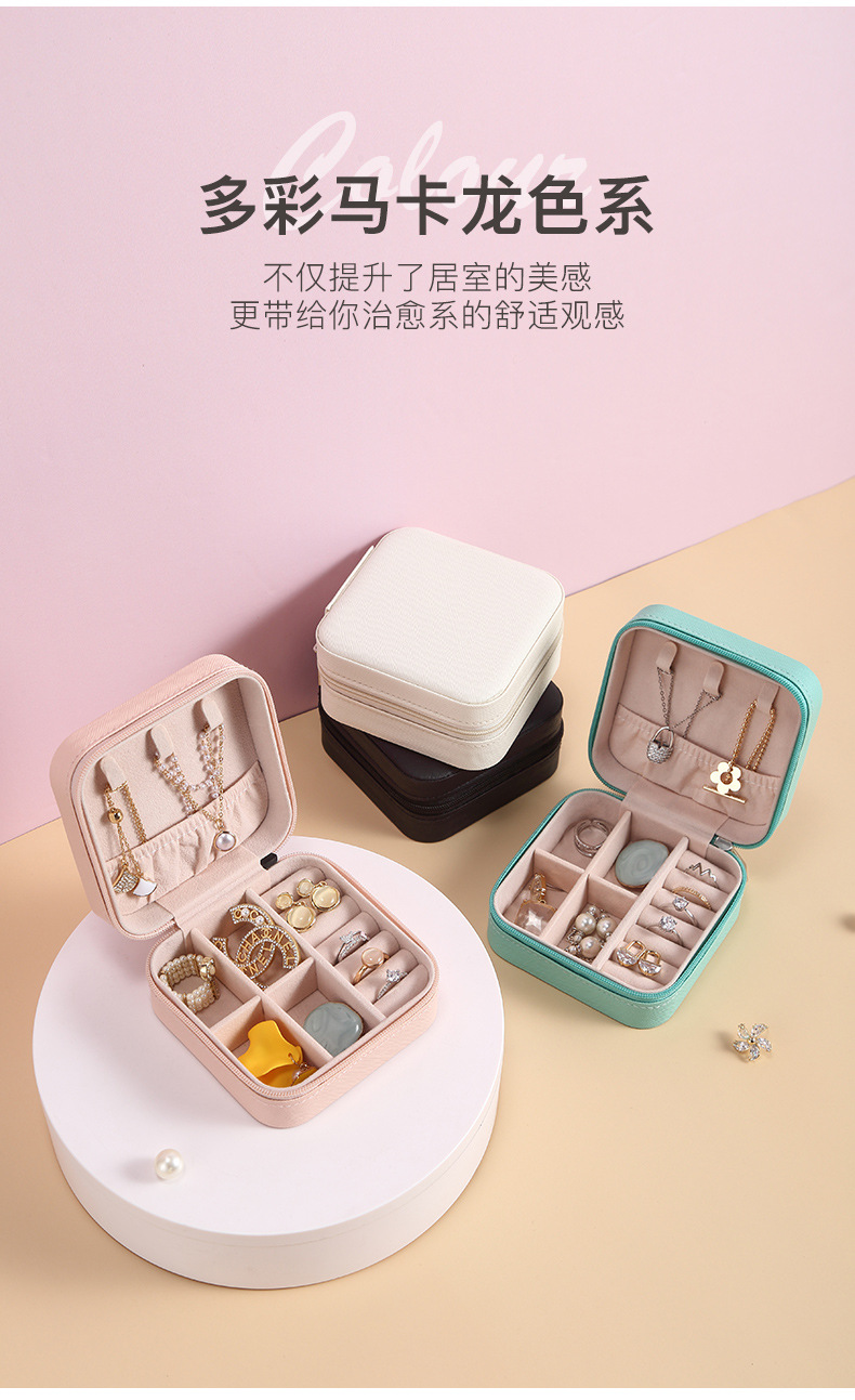 Portable Jewelry Box Ins Ring Box Earrings Necklace Ear Stud Ornament Storage Box Jewelry Box Shein Amazon