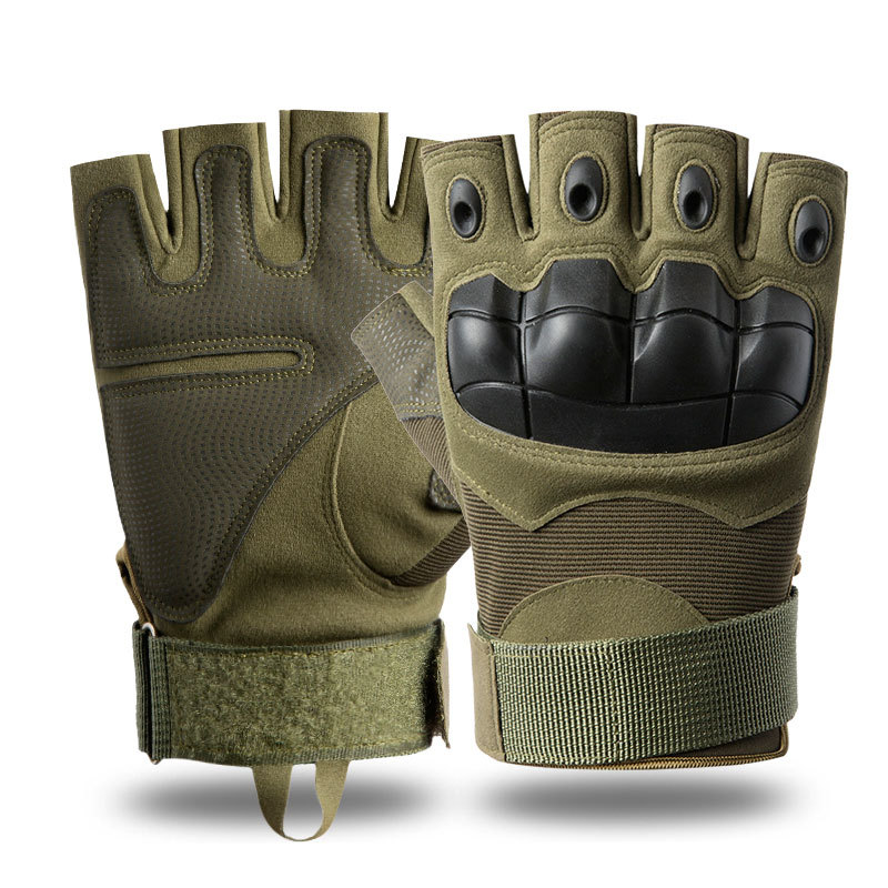Men and Women Z902 Outdoor Half Finger Protective Sports Training Outdoor Army Fan Special Forces Riding Gloves Men