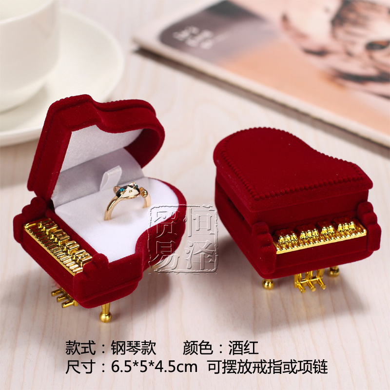 Necklace Box Jewelry Box Flocking Jewelry Box Ring Jewelry Box Jewelry Gift Box Manufacturer Ring Box
