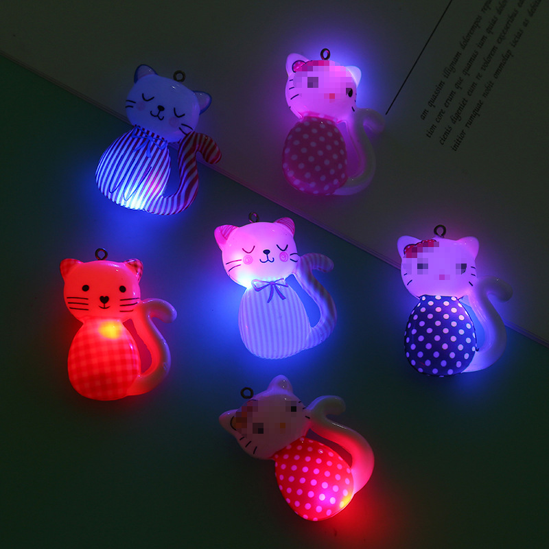 Children&#039;s Bracelet Pendant Acrylic Pendant Luminous Toys Night Market Lamp DIY Creative Princess Jewelry Accessories Wholesale