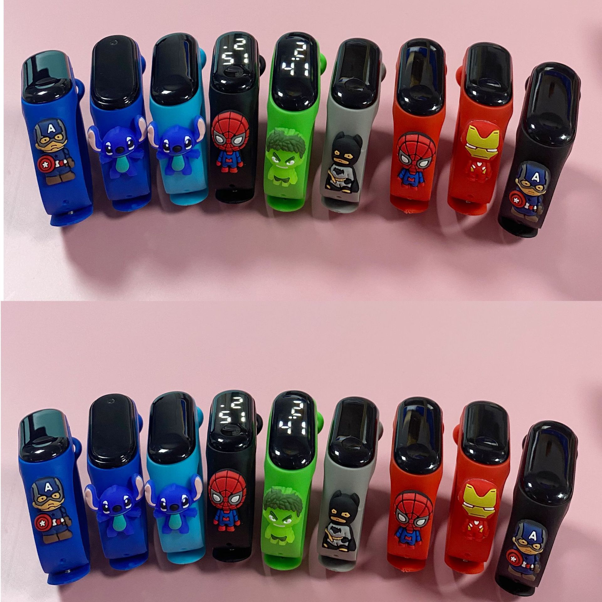 Children&#039;s Doll Watch Luminous Touch Bracelet Primary and Secondary School Students Waterproof Cartoon LED Electronic Watch