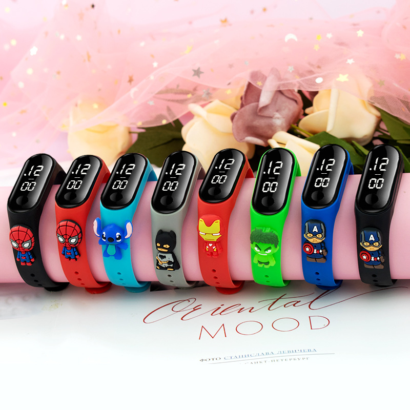 Children&#039;s Doll Watch Luminous Touch Bracelet Primary and Secondary School Students Waterproof Cartoon LED Electronic Watch