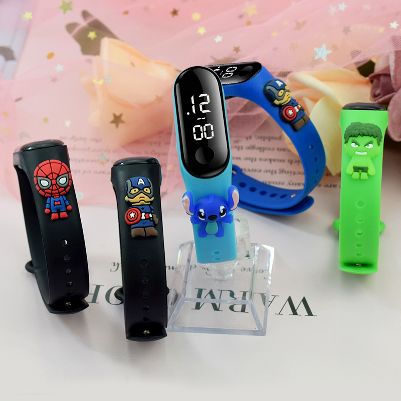 Children's Doll Watch Luminous Touch Bracelet Primary and Secondary School Students Waterproof Cartoon LED Electronic Watch Children's Doll Watch Luminous Touch Bracelet Primary and Secondary School Students Waterproof Cartoon LED Electronic Watch