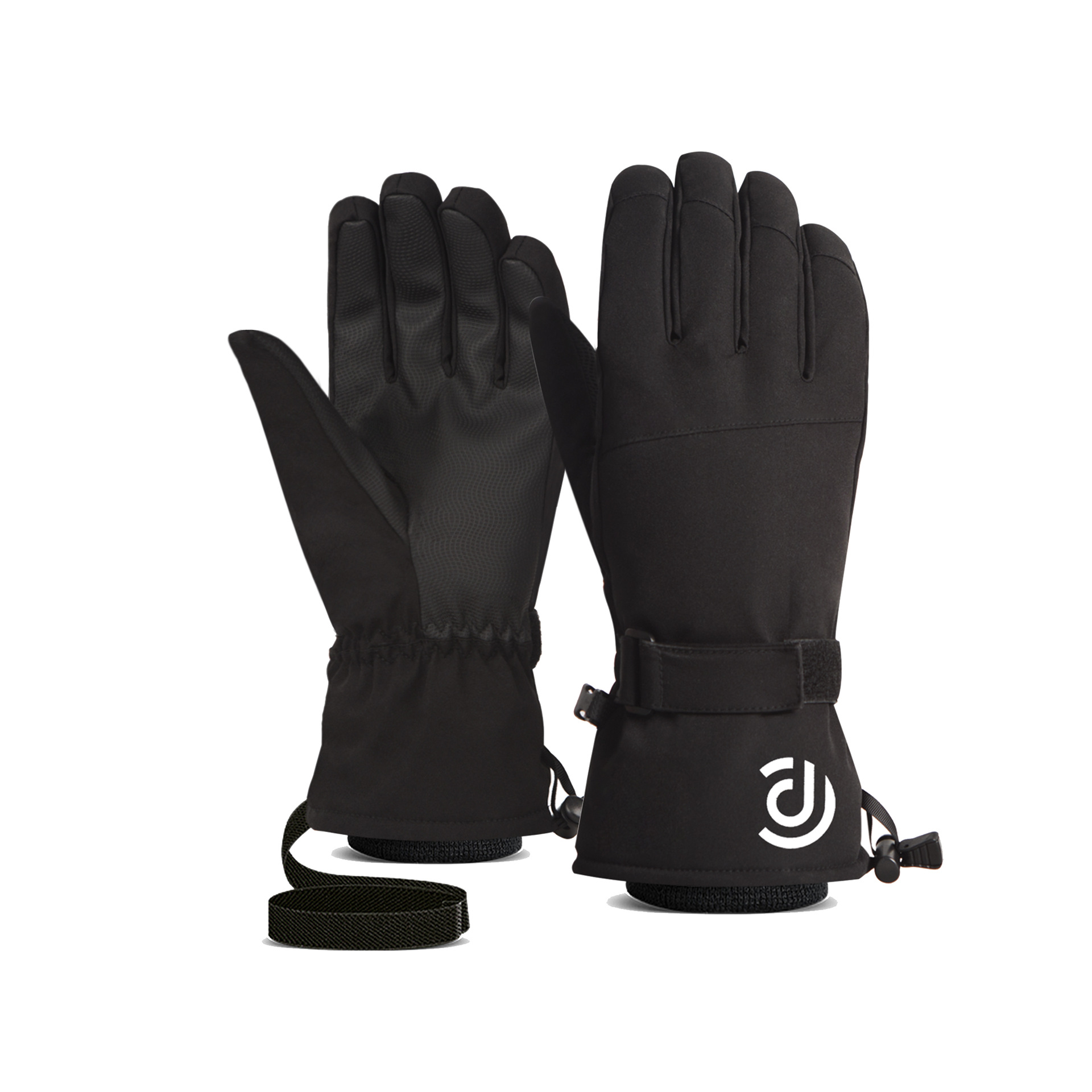 Ski Gloves Men&#039;s and Women&#039;s Winter White Warm Cycling Sports Spot Amazon Touch Screen Five Finger Outdoor Gloves Cotton