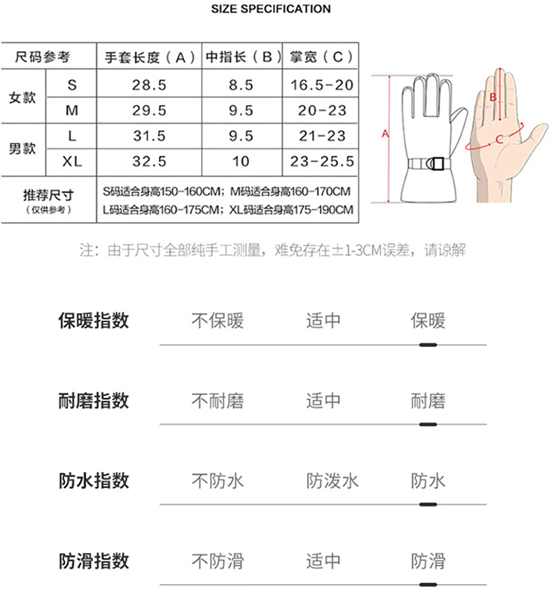 Ski Gloves Men's and Women's Winter White Warm Cycling Sports Spot Amazon Touch Screen Five Finger Outdoor Gloves Cotton Ski Gloves Men's and Women's Winter White Warm Cycling Sports Spot Amazon Touch Screen Five Finger Outdoor Gloves Cotton
