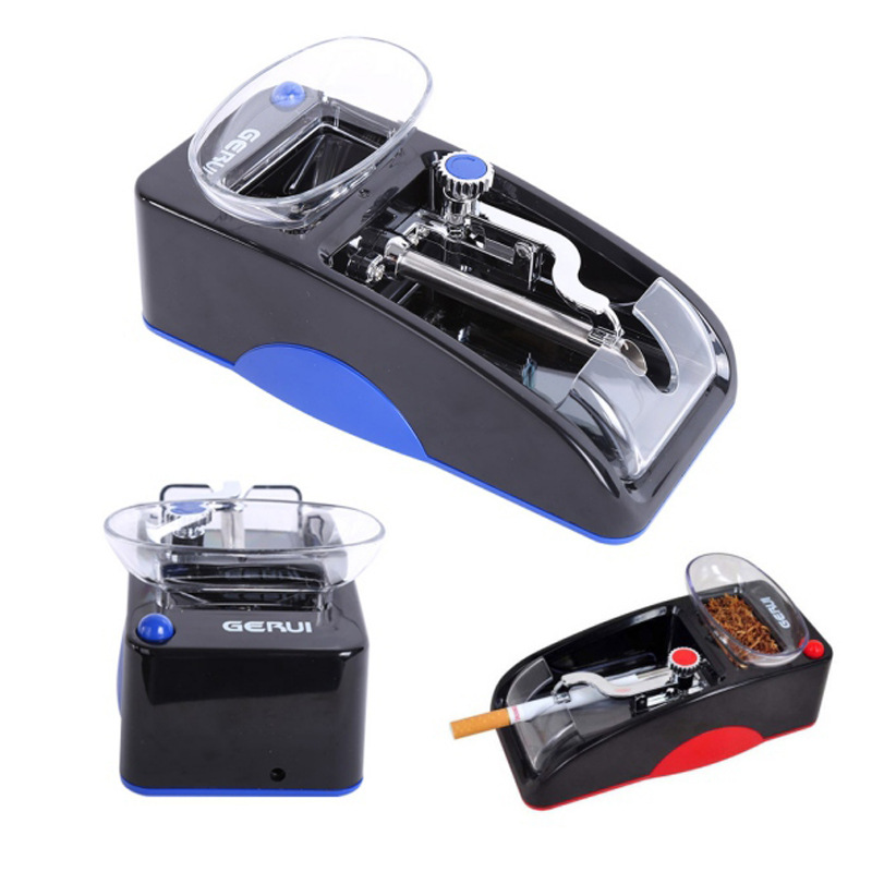 Amazon Direct Sales New Manual Smoke Generator Three-Tube Plastic Cigarette Making Machine Creative Multi-Color Cigarette Rolling Machine in Stock Wholesale