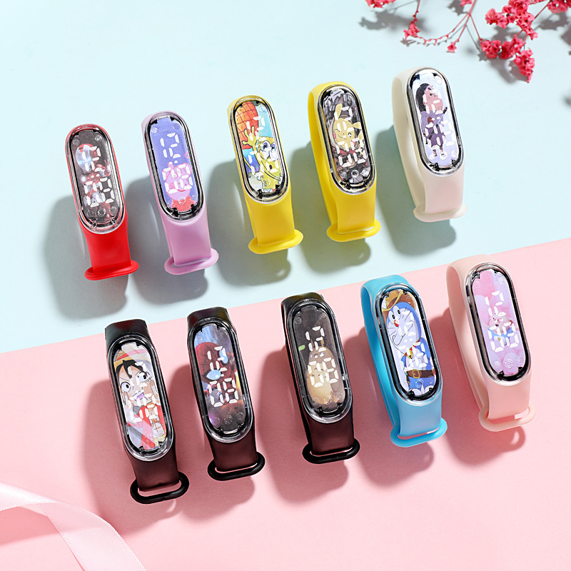 Cartoon Cartoon Luminous Bracelet &amp; Watch Men &amp; Women Trendy Touch Primary and Secondary School Children Sports Waterproof LED Watch
