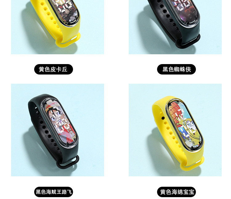 Cartoon Cartoon Luminous Bracelet & Watch Men & Women Trendy Touch Primary and Secondary School Children Sports Waterproof LED Watch Cartoon Cartoon Luminous Bracelet & Watch Men & Women Trendy Touch Primary and Secondary School Children Sports Waterproof LED Watch