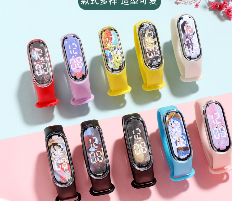 Cartoon Cartoon Luminous Bracelet & Watch Men & Women Trendy Touch Primary and Secondary School Children Sports Waterproof LED Watch Cartoon Cartoon Luminous Bracelet & Watch Men & Women Trendy Touch Primary and Secondary School Children Sports Waterproof LED Watch