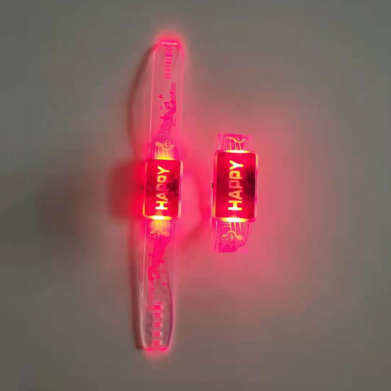 Flash Wristband Luminous Cartoon Bracelet Led Festival Concert Cheering Props Happy Luminous Bracelet Flash Wristband Luminous Cartoon Bracelet Led Festival Concert Cheering Props Happy Luminous Bracelet