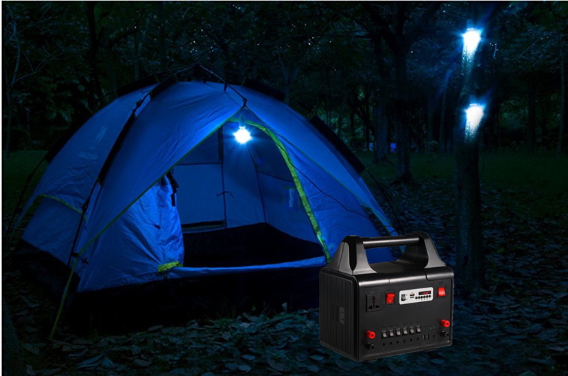 Solar Generator Household 220V AC Output Multifunctional Bluetooth Radio Power Generation System with Inverter