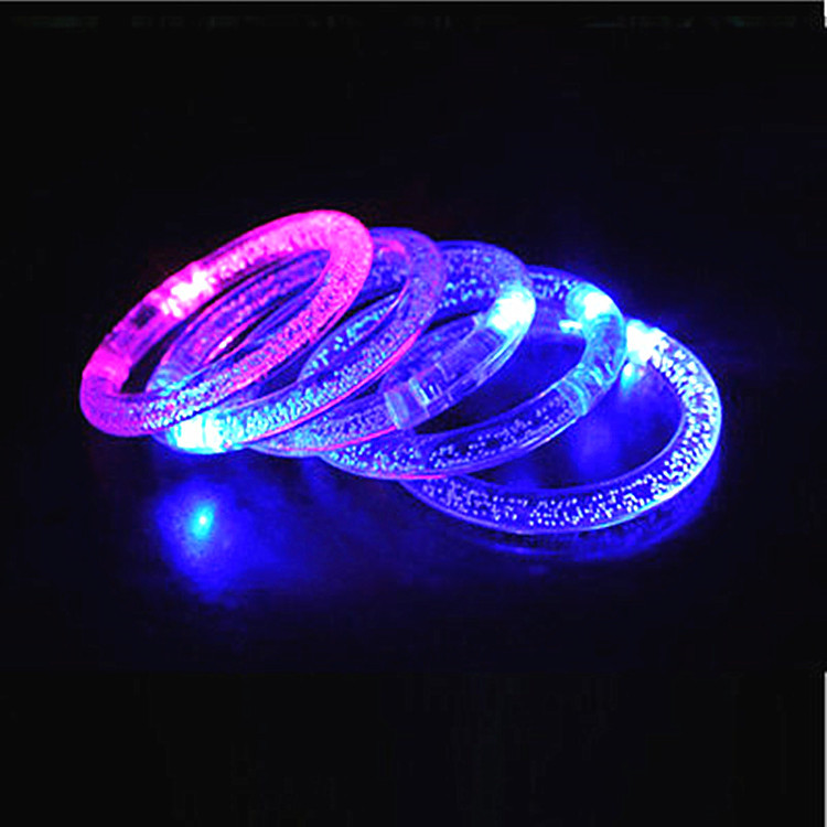 Luminous Toy Acrylic Bracelet LED Flash Bracelet Bracelet Wholesale Night Market Stall Supply Little Creative Gifts