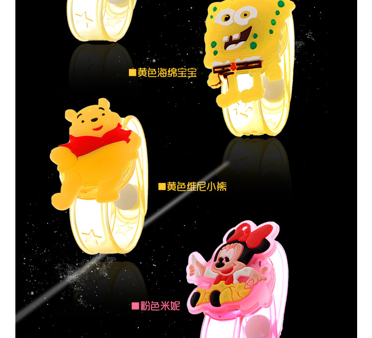 Children's Luminous Toys Cute Cartoon Silicone Bracelet LED Flash Wrist Strap Night Market Boutique Hot Supply Children's Luminous Toys Cute Cartoon Silicone Bracelet LED Flash Wrist Strap Night Market Boutique Hot Supply