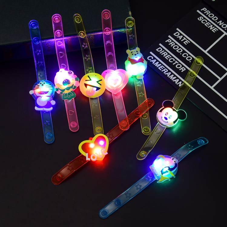 Luminous Bracelet Wristband Flash Children's Watch Band Fluorescent Bracelet Kindergarten Small Gift Stall Supply Wholesale Luminous Bracelet Wristband Flash Children's Watch Band Fluorescent Bracelet Kindergarten Small Gift Stall Supply Wholesale