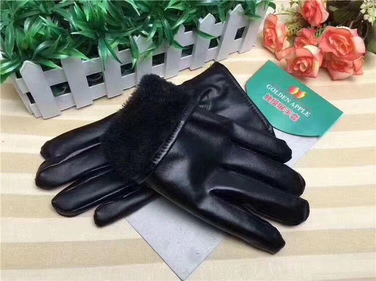 Touch Screen PU Leather Gloves Wholesale Men's and Women's Winter Warm Gloves Thickened Fleece-Lined Trendy Black Special Offer Gifts Touch Screen PU Leather Gloves Wholesale Men's and Women's Winter Warm Gloves Thickened Fleece-Lined Trendy Black Special Offer Gifts
