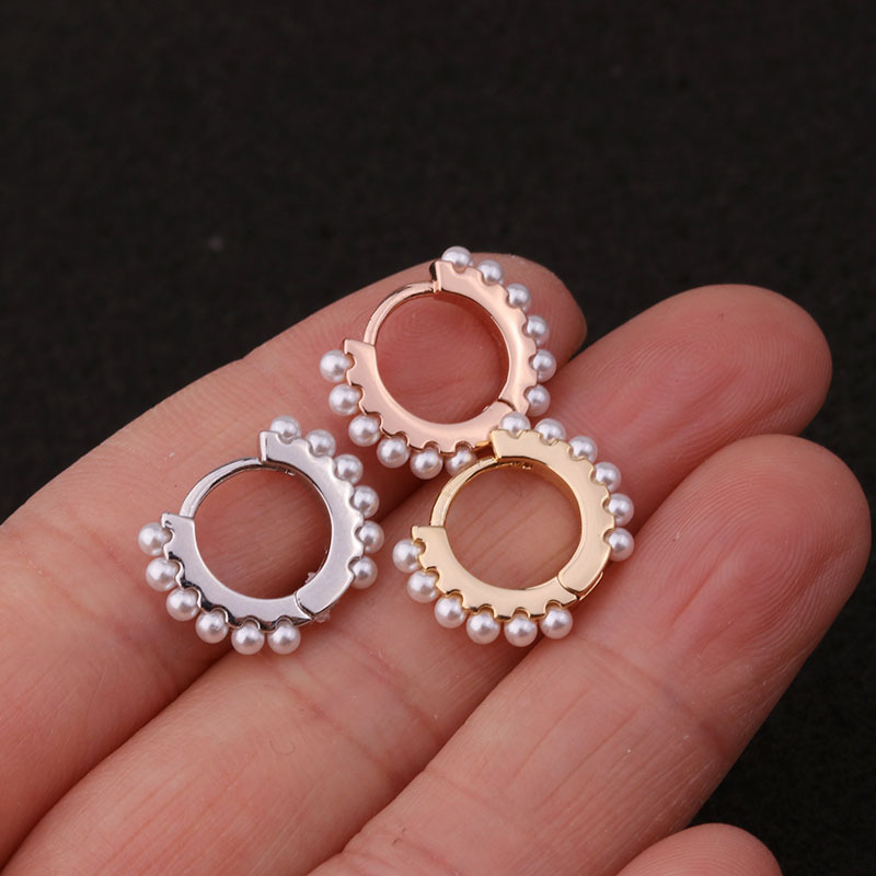 Foreign Trade Zircon Earrings Fashion Mini Hat Shape Screw Stainless Steel Studs Creative Personality Piercing Ornament