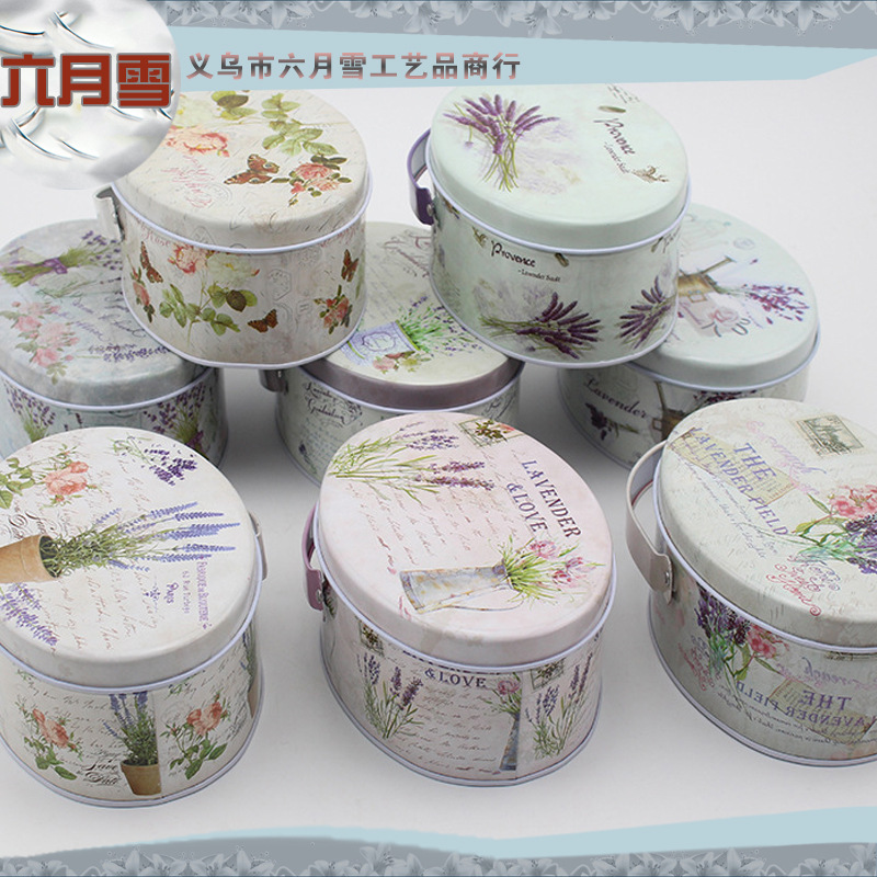 Factory directly for environmental protection belt arm oval candy box biscuit box gift tin box