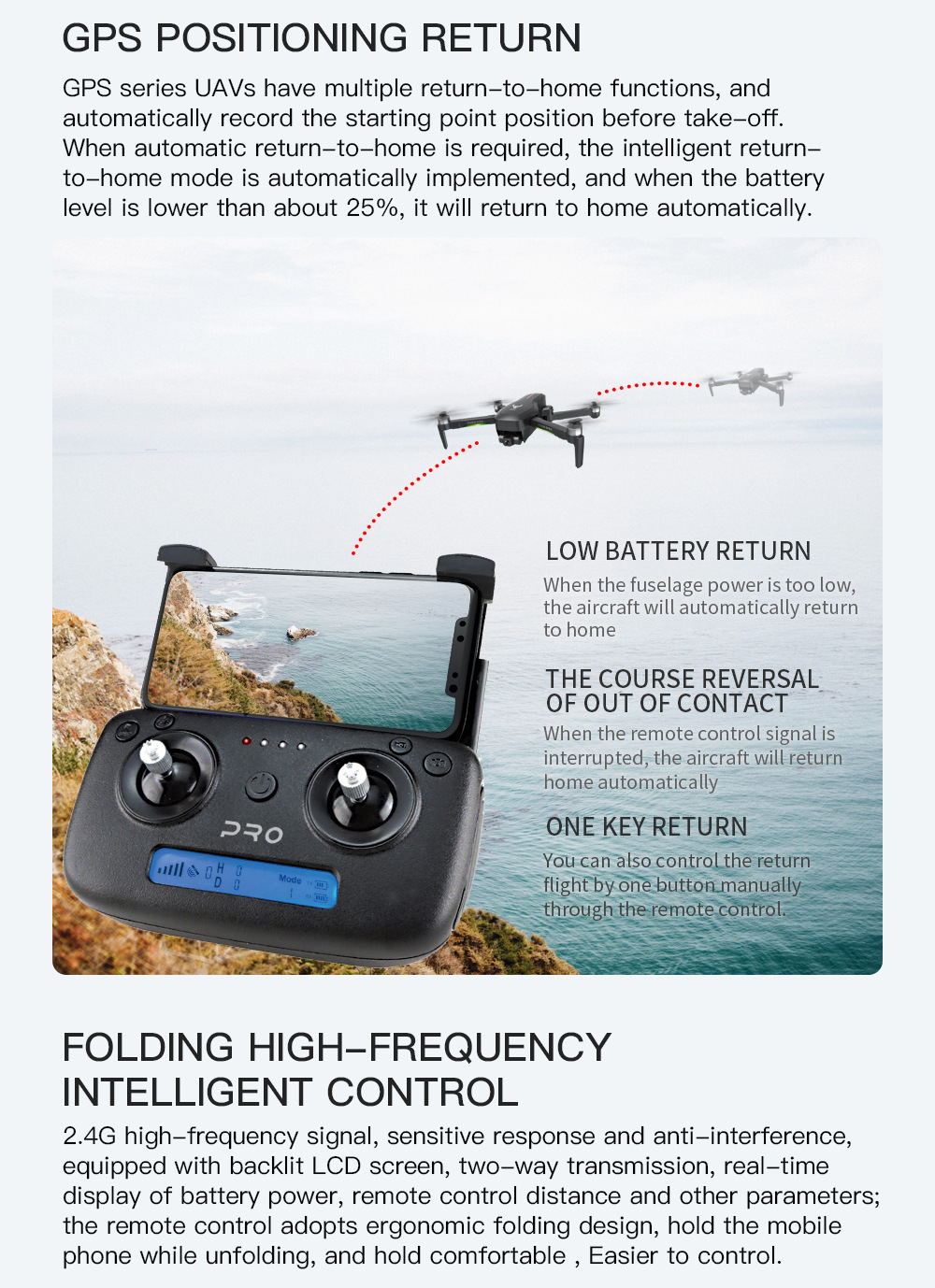 ZLL Sg906pro Two-Axis Mechanical Self-Stabilizing PTZ 4K HD GPS Folding Brushless Motor Four-Axis Aircraft