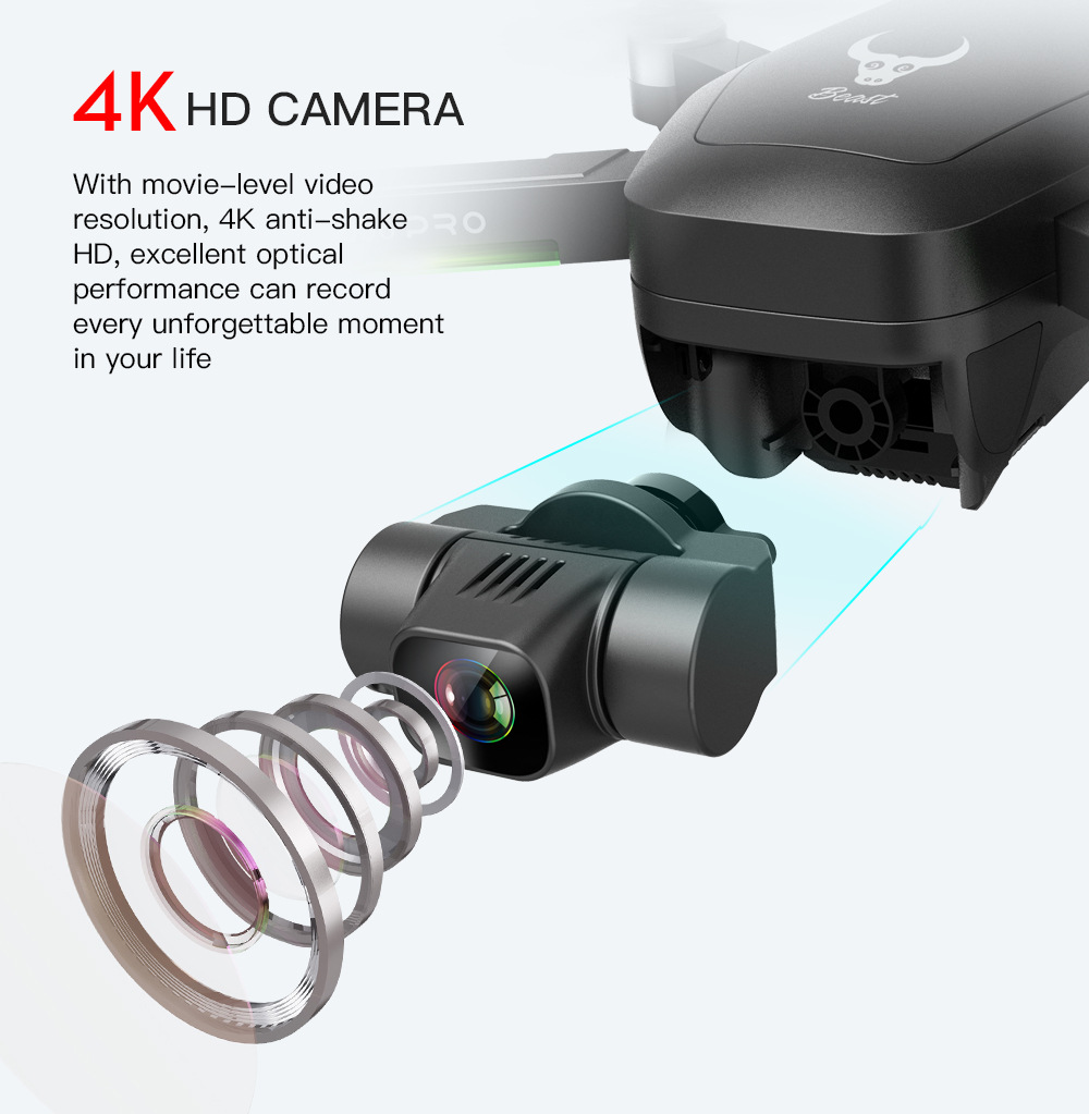 ZLL Sg906pro Two-Axis Mechanical Self-Stabilizing PTZ 4K HD GPS Folding Brushless Motor Four-Axis Aircraft