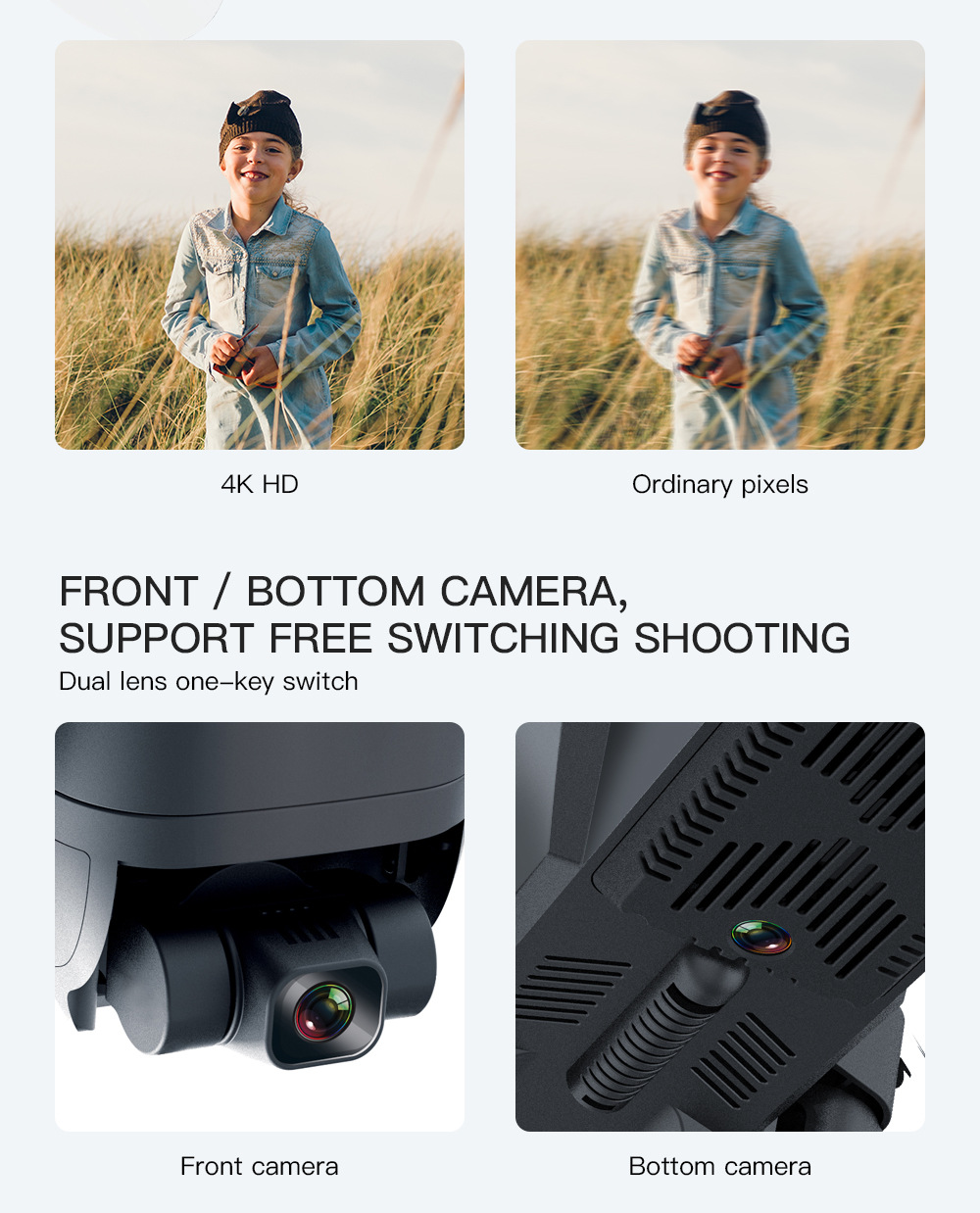 ZLL Sg906pro Two-Axis Mechanical Self-Stabilizing PTZ 4K HD GPS Folding Brushless Motor Four-Axis Aircraft