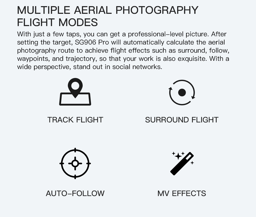 ZLL Sg906pro Two-Axis Mechanical Self-Stabilizing PTZ 4K HD GPS Folding Brushless Motor Four-Axis Aircraft