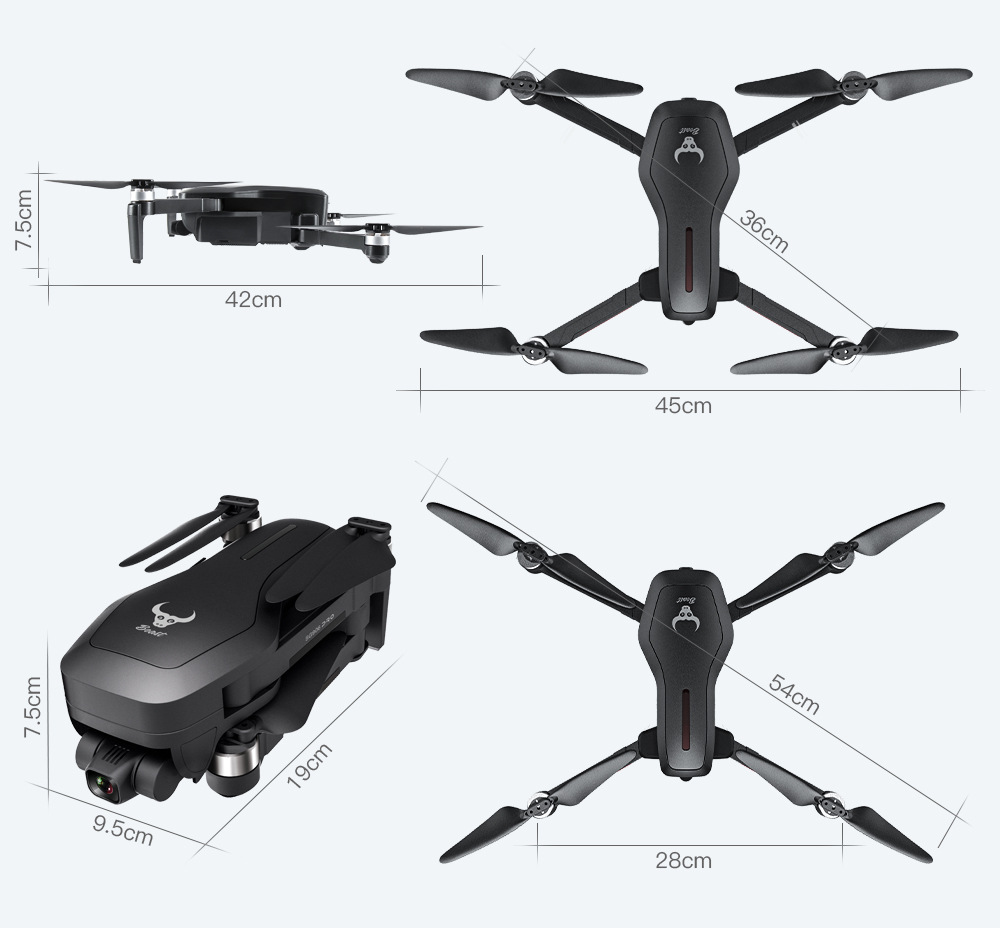 ZLL Sg906pro Two-Axis Mechanical Self-Stabilizing PTZ 4K HD GPS Folding Brushless Motor Four-Axis Aircraft