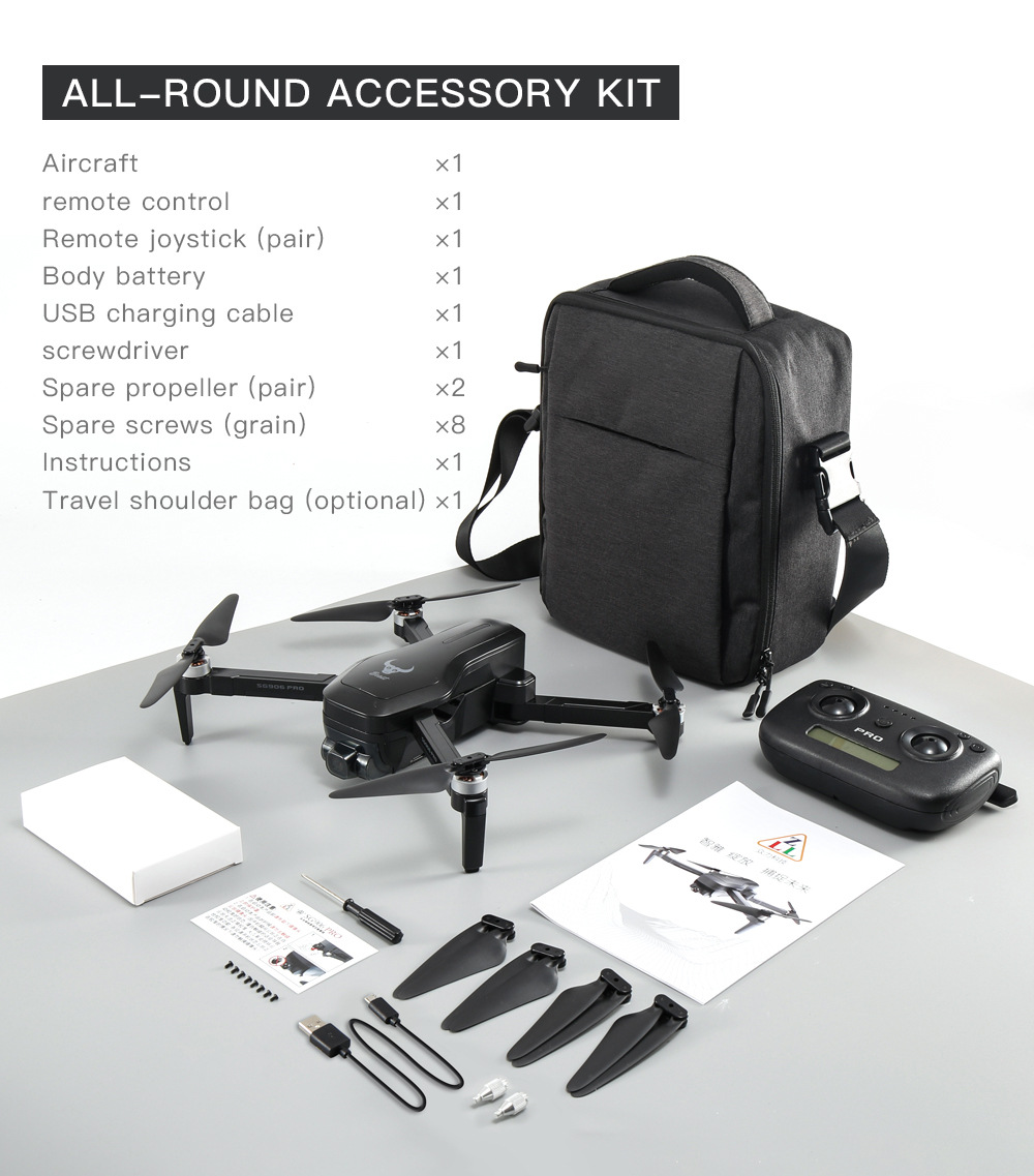 ZLL Sg906pro Two-Axis Mechanical Self-Stabilizing PTZ 4K HD GPS Folding Brushless Motor Four-Axis Aircraft