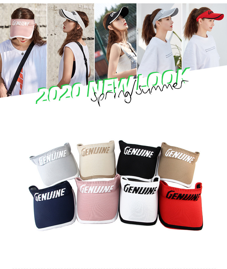Spring and Summer Korean Style Topless Hat Outdoor Sun Hat Knitted Short Brim Cotton Line Peaked Cap Letter Baseball Cap Spring and Summer Korean Style Topless Hat Outdoor Sun Hat Knitted Short Brim Cotton Line Peaked Cap Letter Baseball Cap