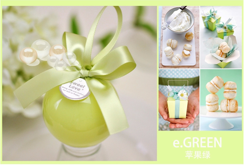 Wedding Creative round Ball Candy Box European Wedding Wedding Candies Box Plastic round Fruit Box Factory Wholesale