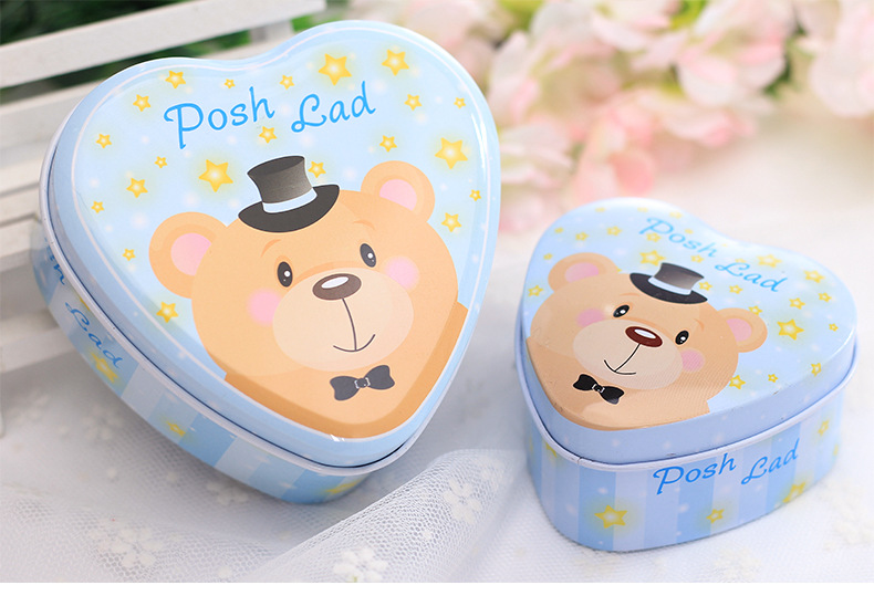 Candy box wholesale new European tinplate candy candy box personality heart candy box wedding supplies
