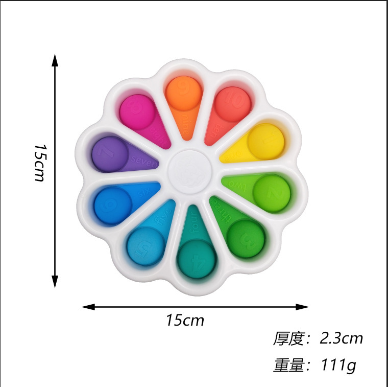 Fat Brain Infant Hand Grip Press Practice Board Bubble Music Finger Fine Motor Training Deratization Toy