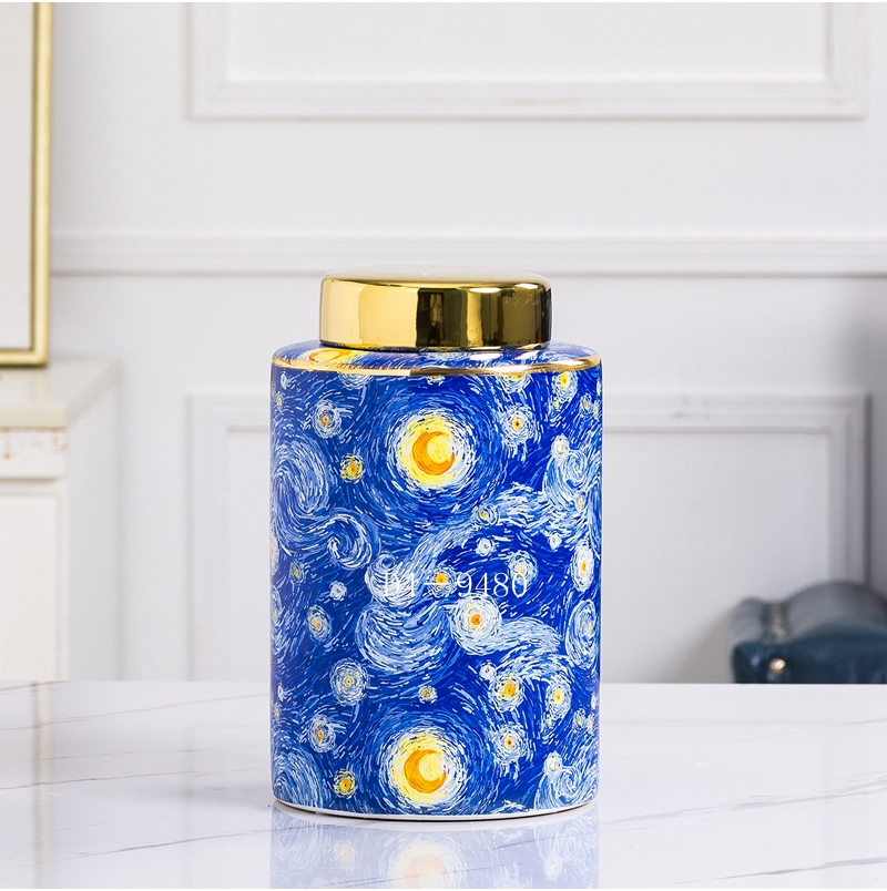 Factory Direct Ceramic Crafts Light Luxury Star Moon Decoration Handmade Horse High Temperature Vase Candy Box Factory Direct Ceramic Crafts Light Luxury Star Moon Decoration Handmade Horse High Temperature Vase Candy Box