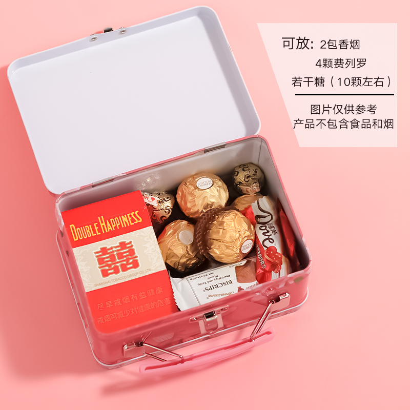 Baby full moon candy box creative European full moon hi candy box tinplate creative handbag sugar box new