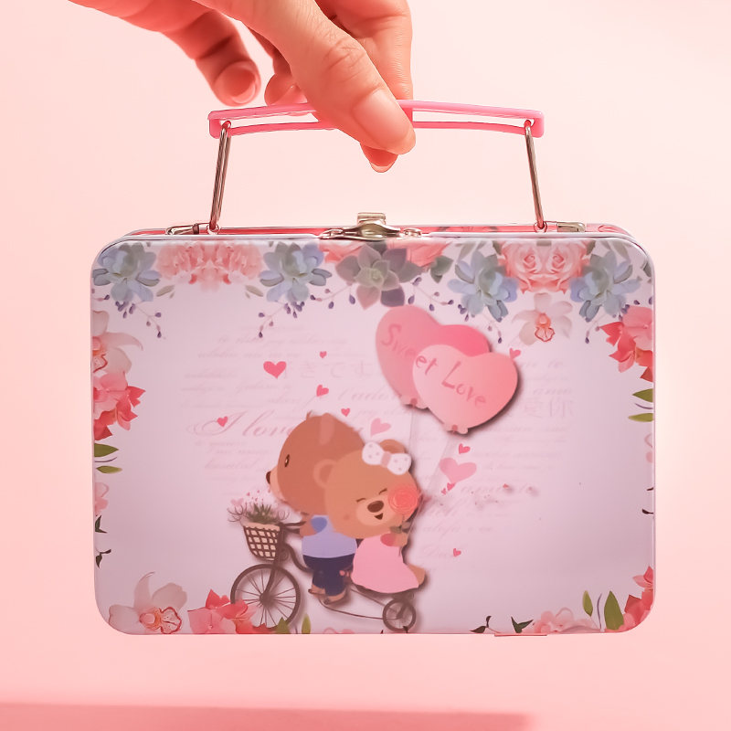 Baby full moon candy box creative European full moon hi candy box tinplate creative handbag sugar box new