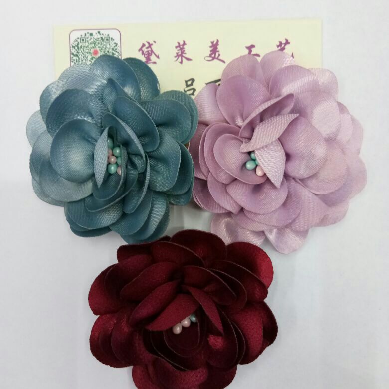 Hat Flower Shoe Ornament Cloth Flowers Corsage Korean Style Flower Handmade Flowers Bow