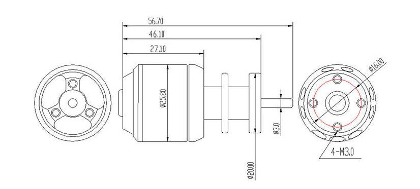 Ducted 50mm12-Leaf Propeller-Group Ducted 2611 Electric Model Aircraft Outward Rotation Brushless Motor EDF Motor