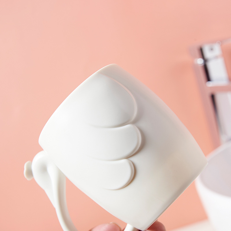 Creative Swan Couple Cup Bathroom Thickened Plastic Wash Cup Student Man and Woman Cartoon Toothbrush Cup