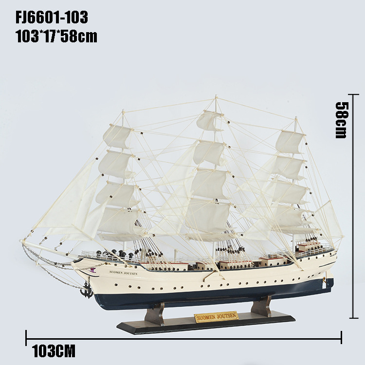 A White Swan, sailboat demographic, purely handmade creative Home Town Joe Gift FJ6601-80