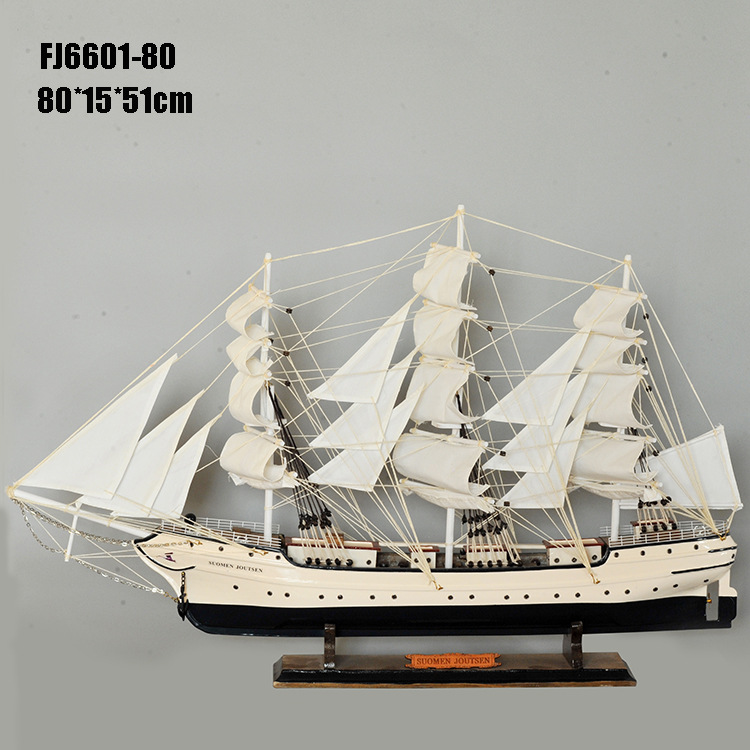 A White Swan, sailboat demographic, purely handmade creative Home Town Joe Gift FJ6601-80