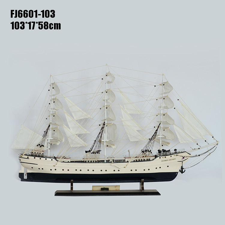 A White Swan, sailboat demographic, purely handmade creative Home Town Joe Gift FJ6601-80
