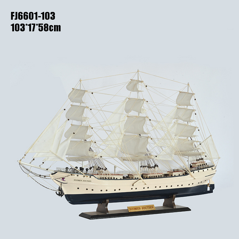 A White Swan, sailboat demographic, purely handmade creative Home Town Joe Gift FJ6601-80