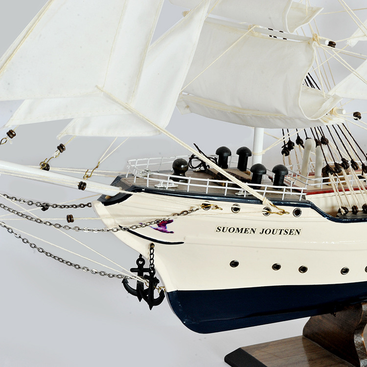 A White Swan, sailboat demographic, purely handmade creative Home Town Joe Gift FJ6601-80