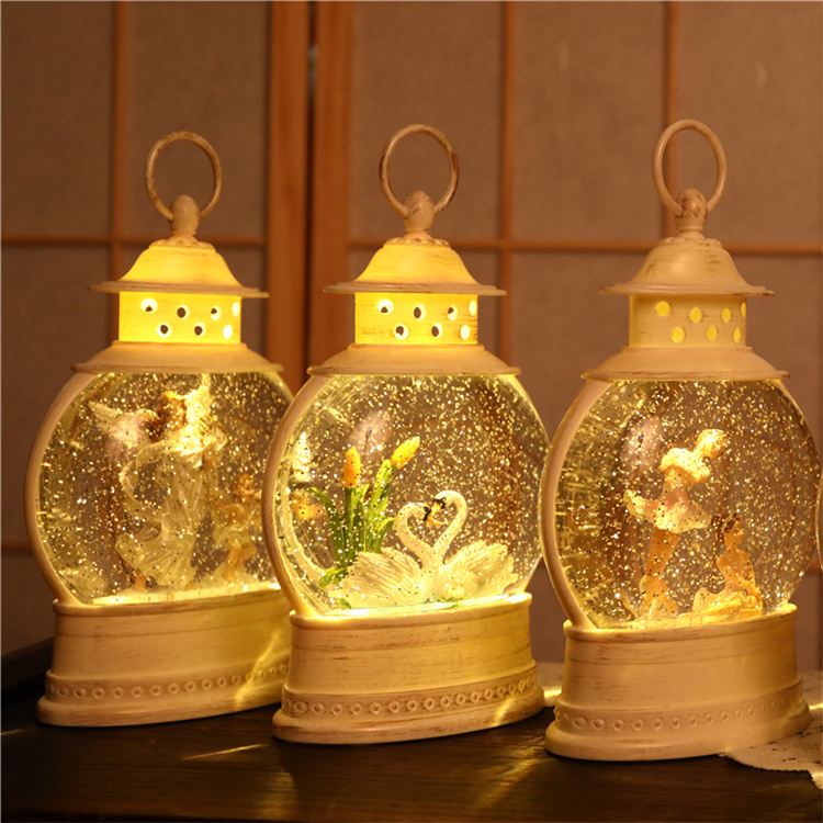 Factory customized hot sale white base resin swan Valentine&#039;