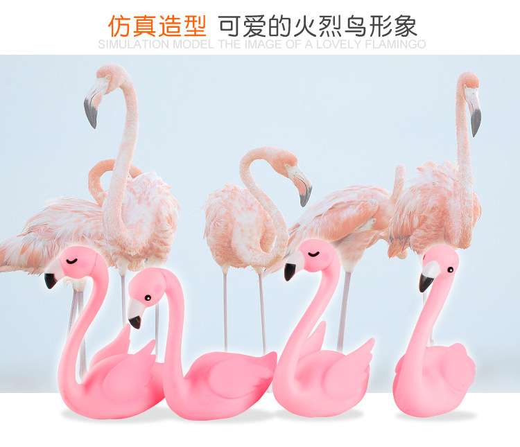 Vinyl Flamingo Birthday Cake Decoration Baking Decoration Swan Flamingo with Light Cartoon Ornaments Vinyl Flamingo Birthday Cake Decoration Baking Decoration Swan Flamingo with Light Cartoon Ornaments