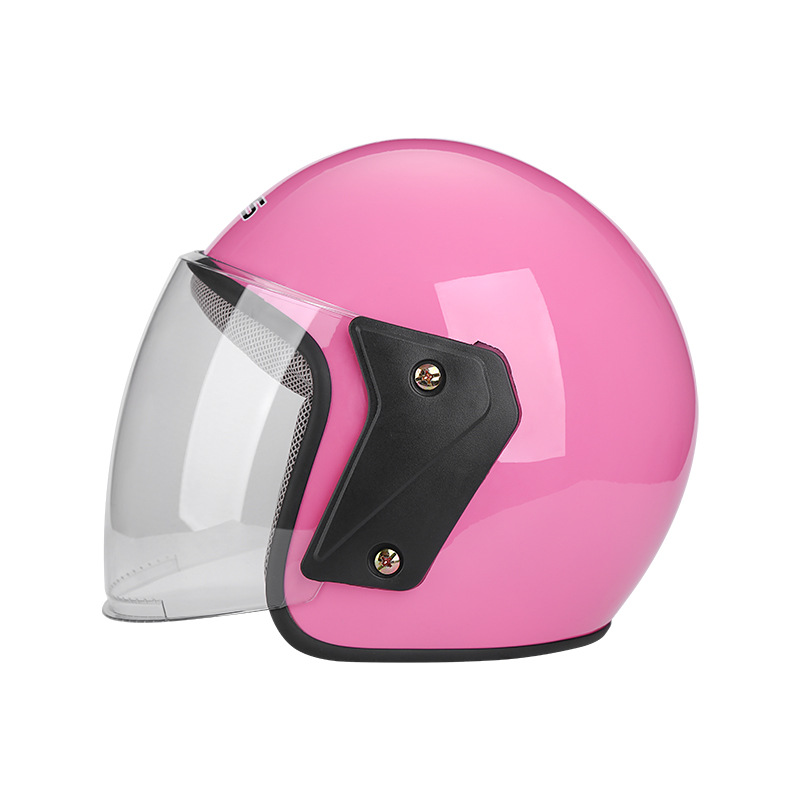 Factory Wholesale Delivery Electric Bicycle Helmet Men and Women Four Seasons Half Helmet Winter Electric Motorcycle Helmet Non-Motorcycle Warm