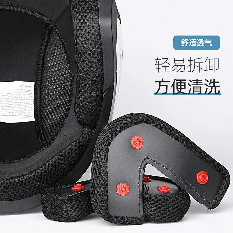 BYB 730 New Electric Bicycle Helmet Motorcycle Helmet Riding Helmet Motorcycle Double Lens Helmet