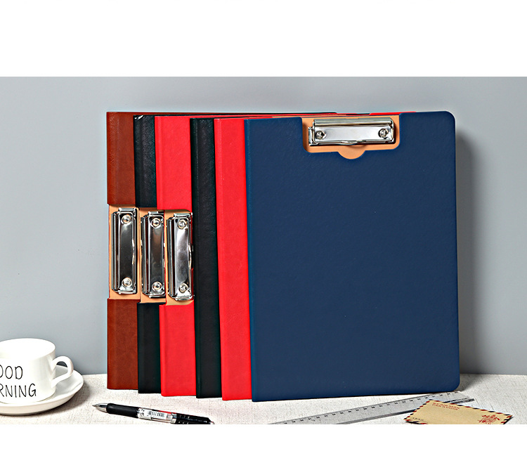 Leather A4 Folder Office Supplies Folder Test Paper Clip Signatory Book Base Plate Contract Sales Folder Custom Logo Leather A4 Folder Office Supplies Folder Test Paper Clip Signatory Book Base Plate Contract Sales Folder Custom Logo