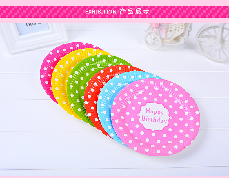 Birthday Party Supplies 7-Inch 9-Inch Polka Dot Paper Pallet Korean Style Polka Dot Cake Plate Party Disposable Barbecue Plate Birthday Party Supplies 7-Inch 9-Inch Polka Dot Paper Pallet Korean Style Polka Dot Cake Plate Party Disposable Barbecue Plate